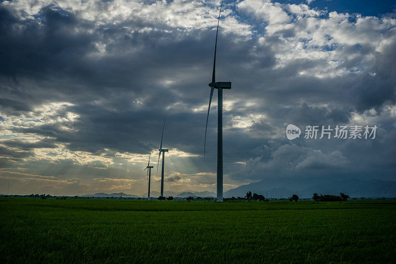 在越南宁顺Phan Rang，用于风力发电的电容器